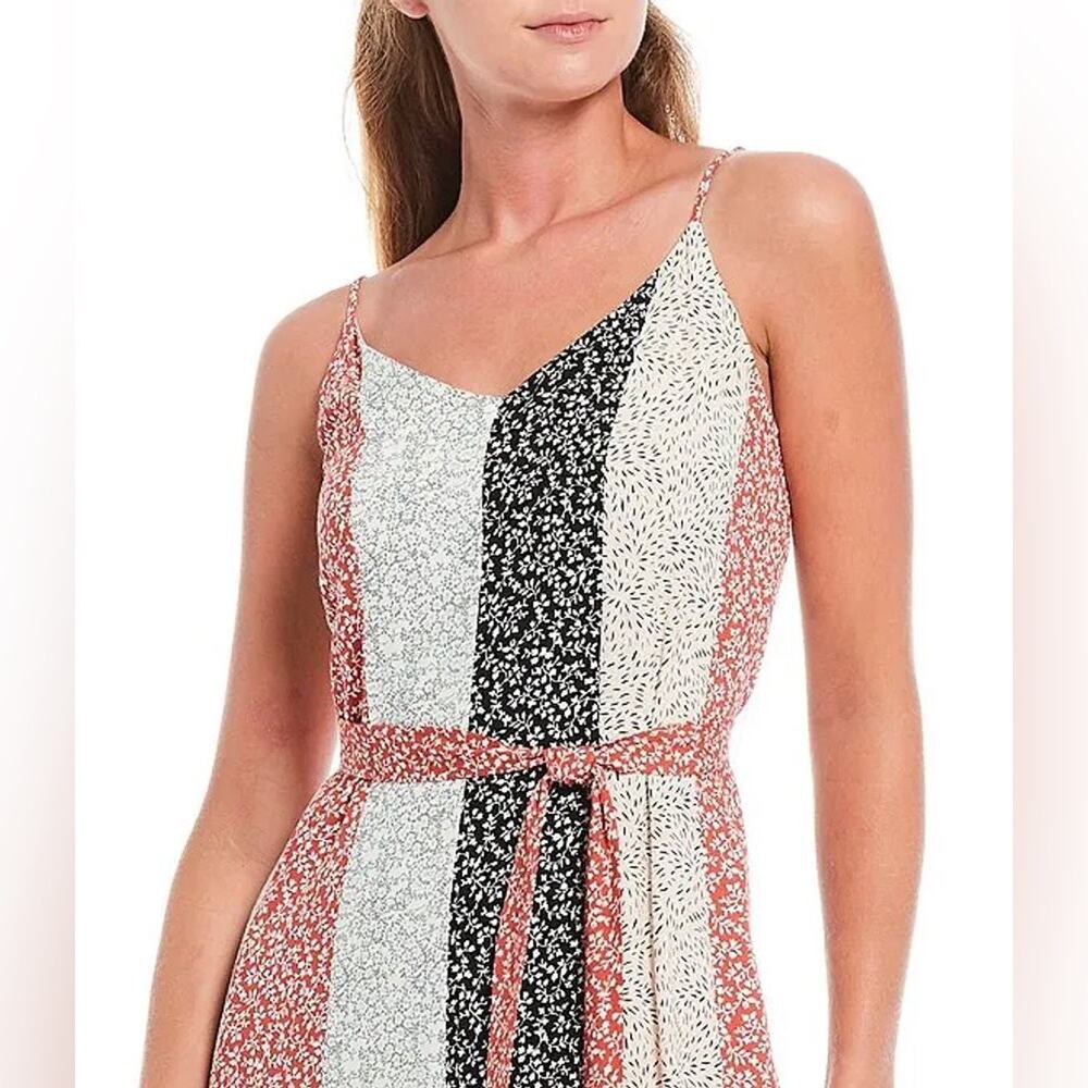 Skies Are Blue Mixed Print V-Neck Sleeveless Maxi Dress in SIZE MEDIUM - Picture 3 of 12
